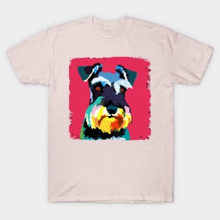 Miniature Schnauzer Pop Art - Dog Lover Gifts T-Shirt